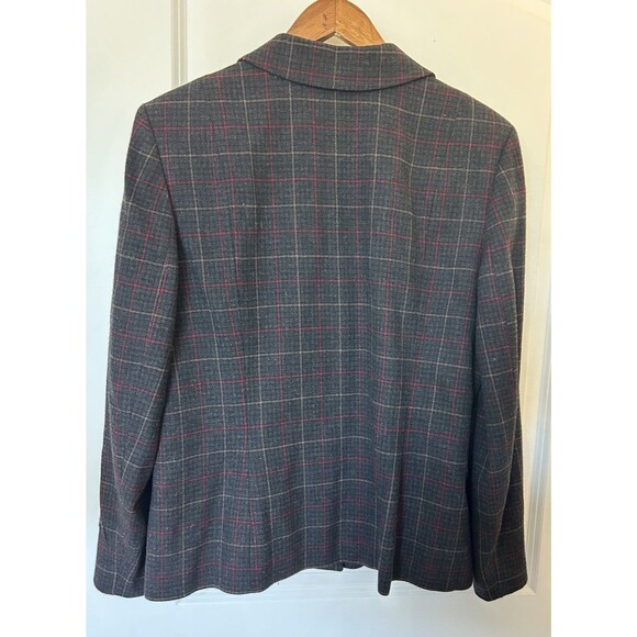 Vintage Pendleton Womens Blazer Size 16 Tartan Plaid 100% Wool USA Made Academia - Picture 4 of 14